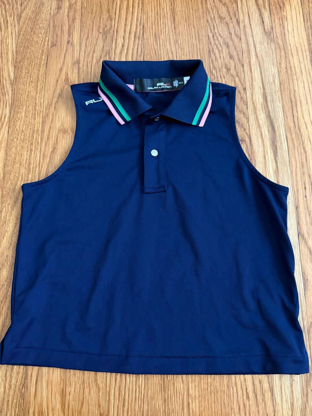 Ralph Lauren RLX blue sleeveless athletic top M 8/10